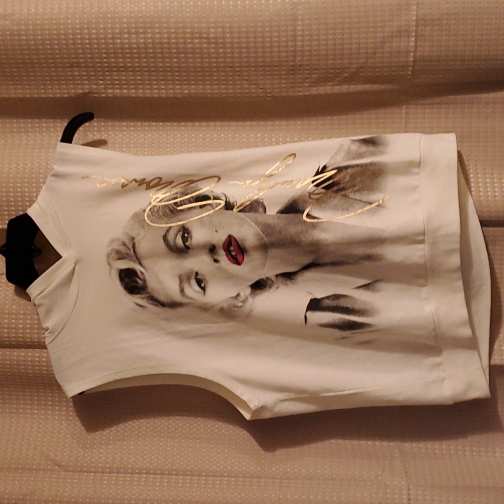 MARILYN MONROE SLEEVELESS  HOODIE  L